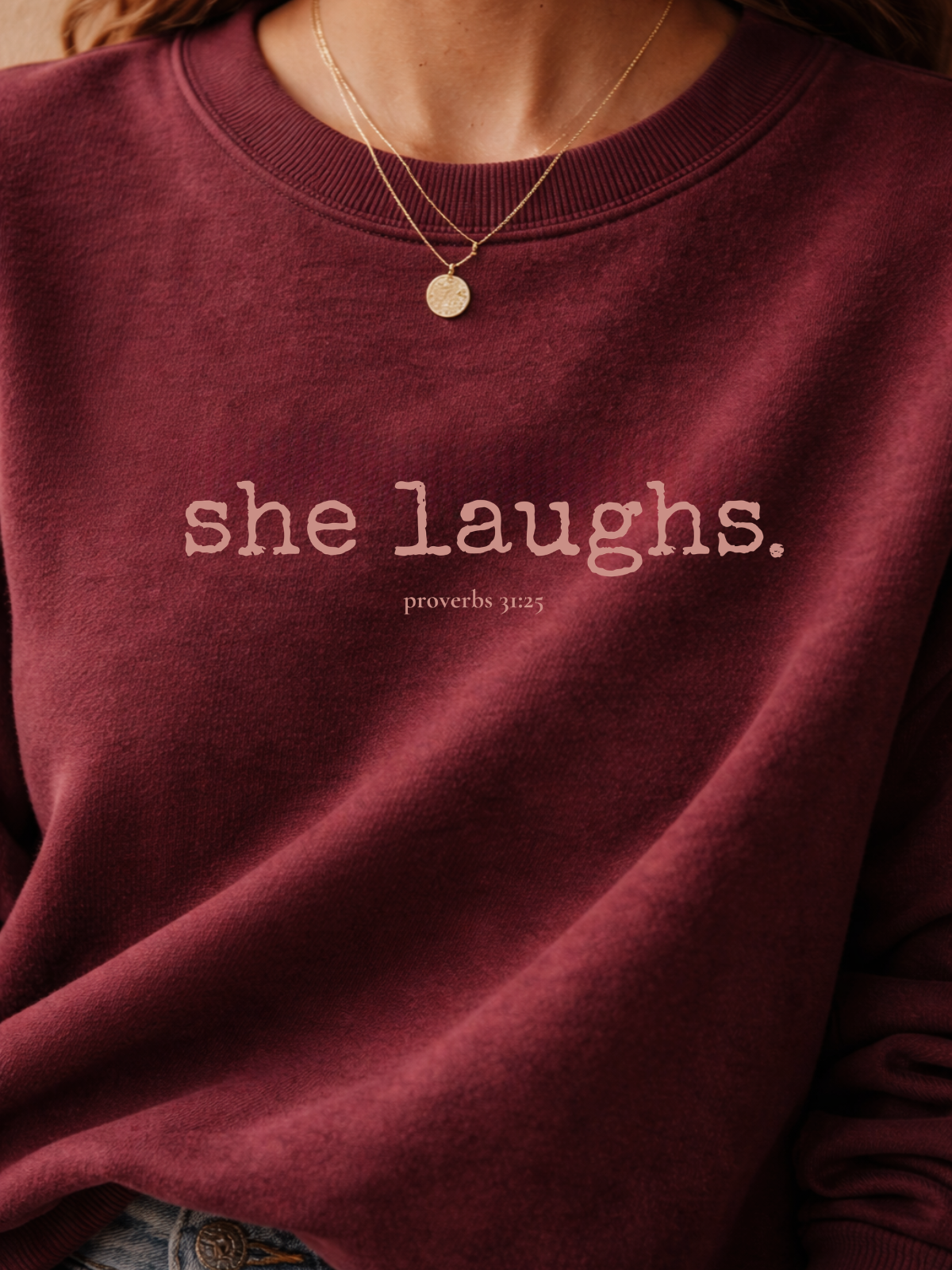 she laughs