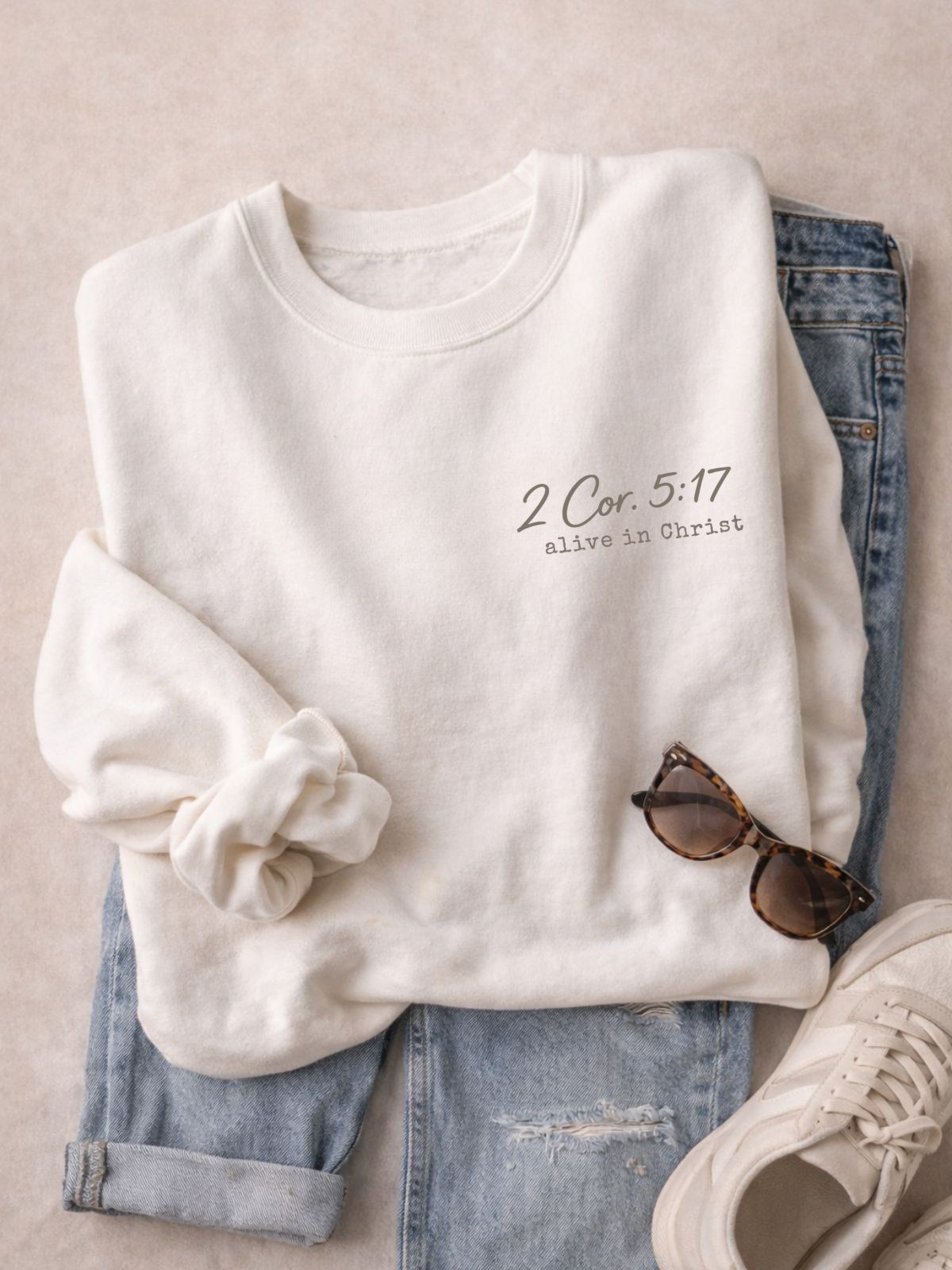 Alive in Christ. - sweatshirt - QR