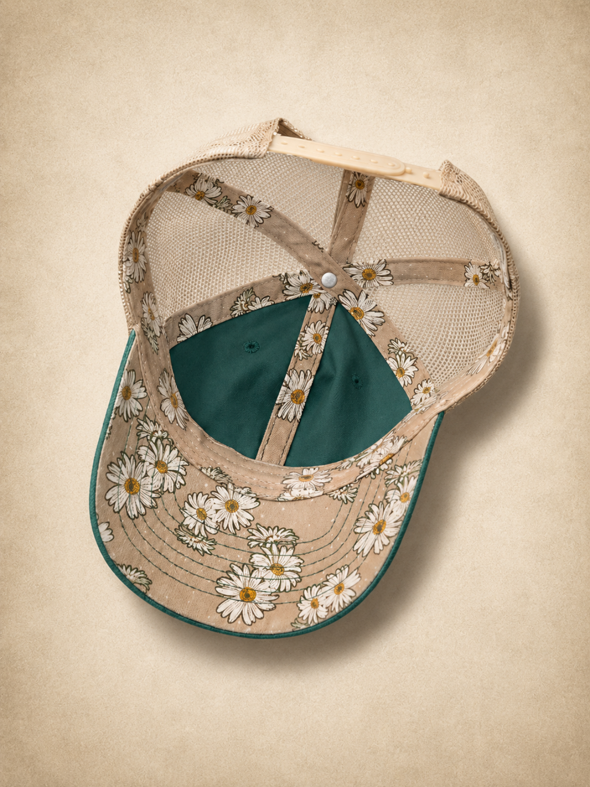 First of all.™ Washed Mesh-Back Ponytail Cap – Jade