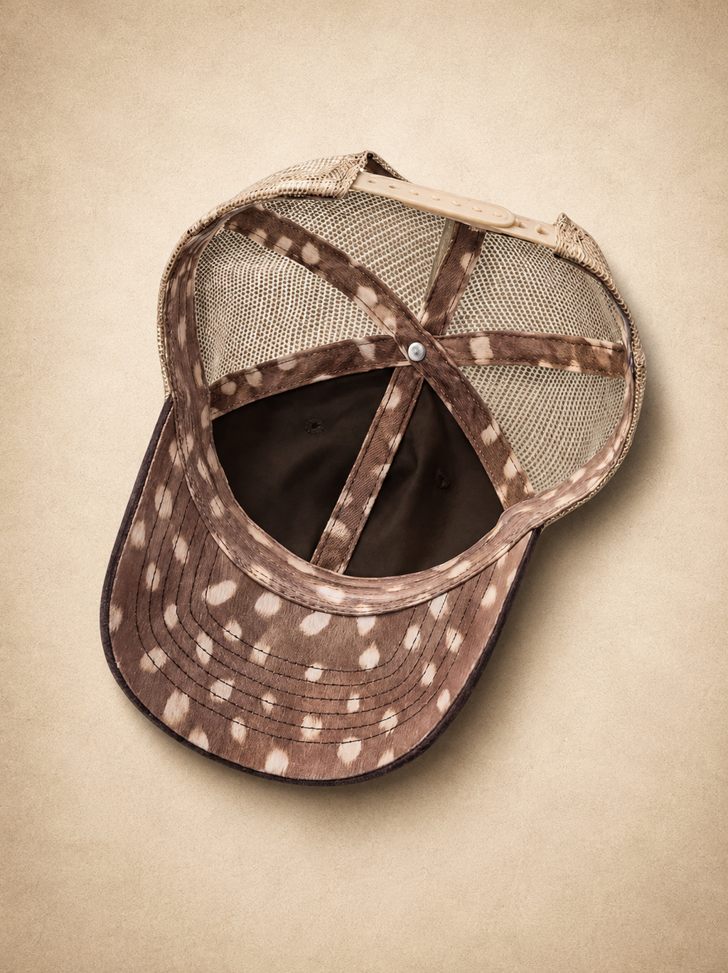 First of all.™ Washed Mesh-Back Ponytail Cap – Chocolate