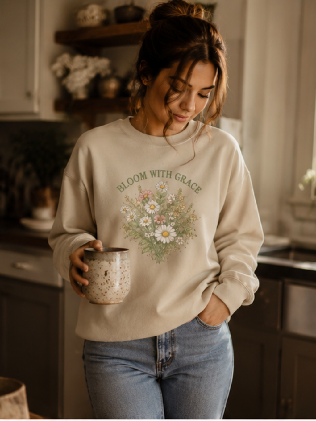 Bloom with Grace — Sweatshirt