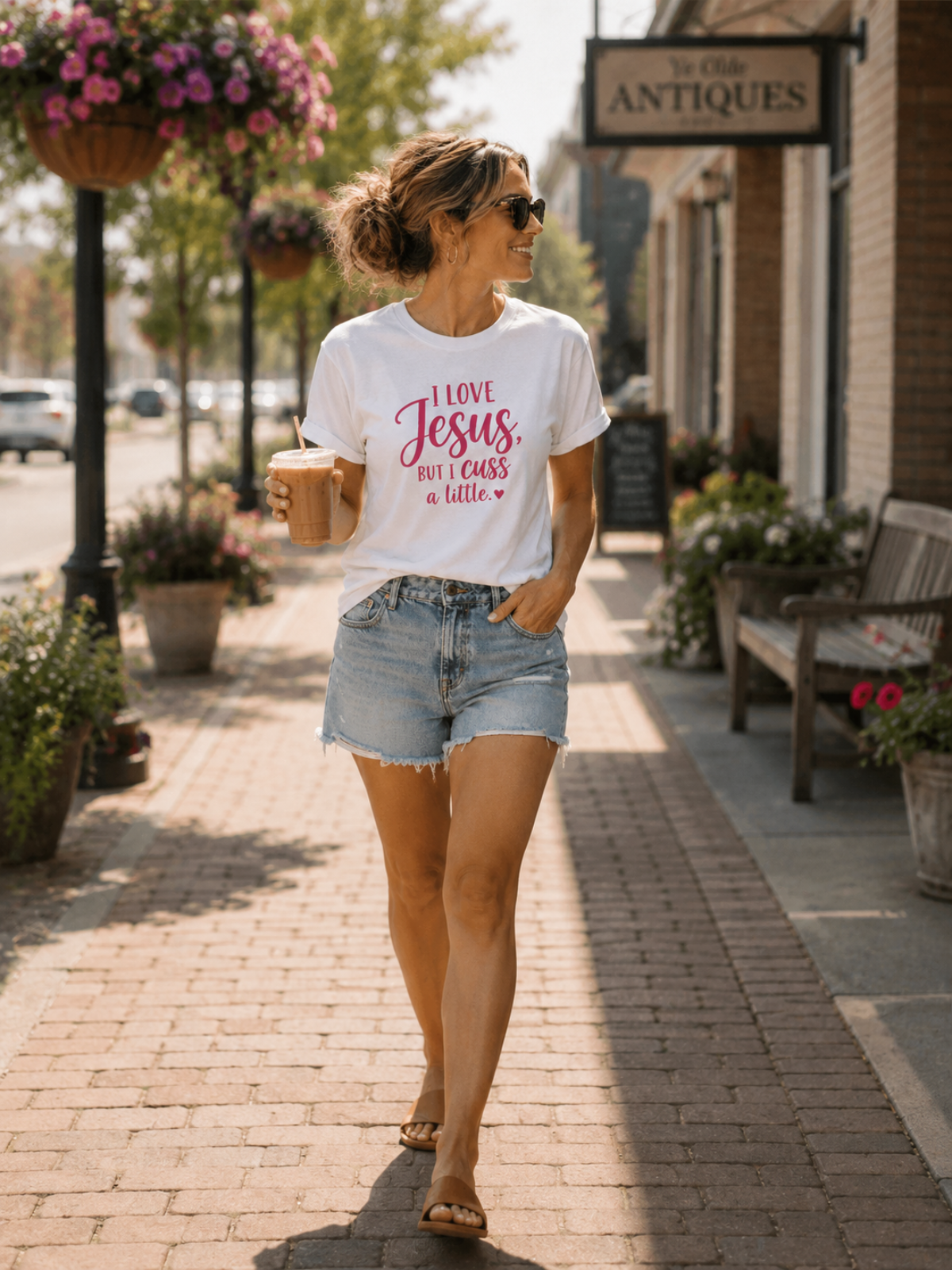 I Love Jesus But I Cuss A Little T-Shirt