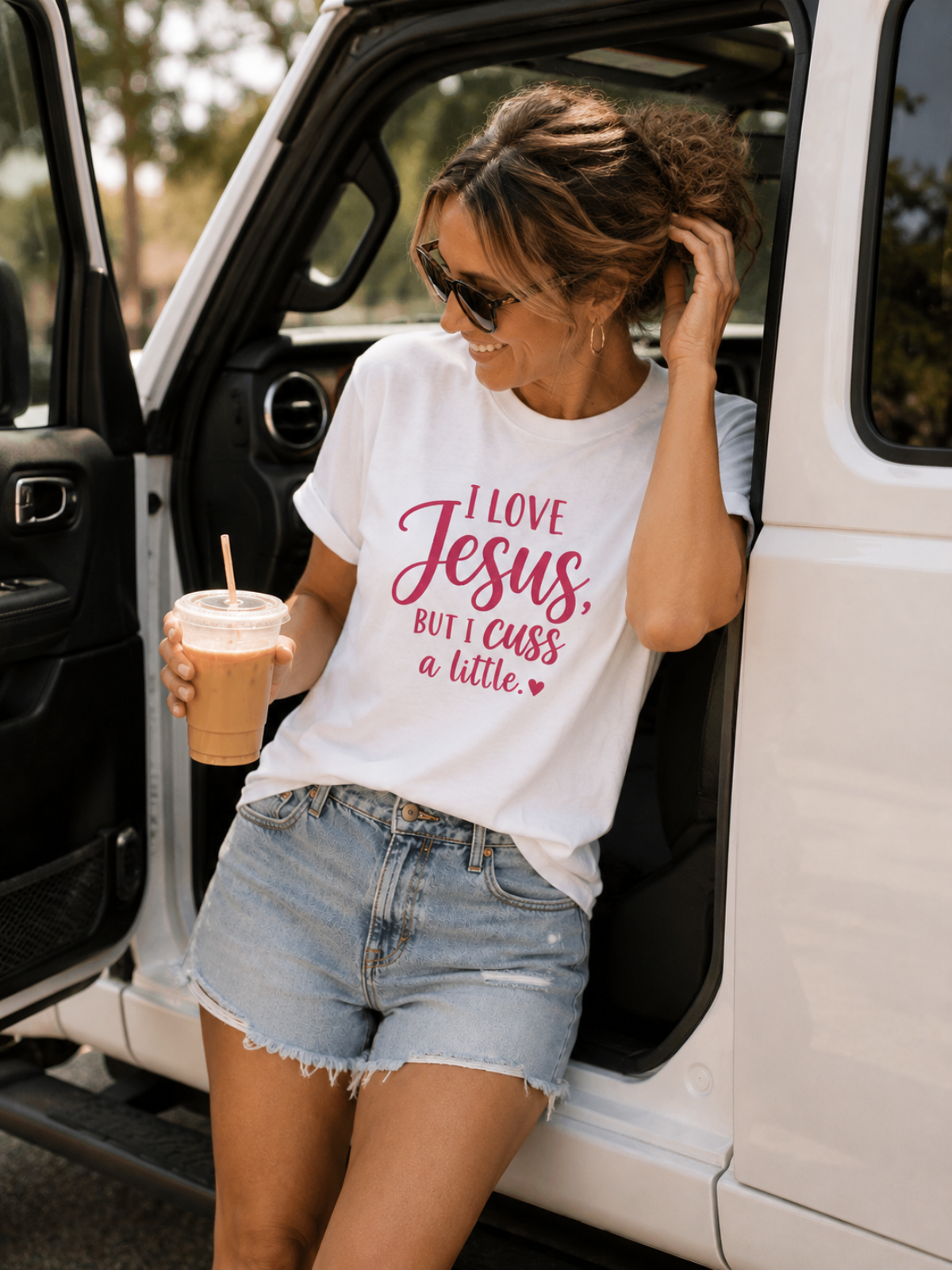 I Love Jesus But I Cuss A Little T-Shirt