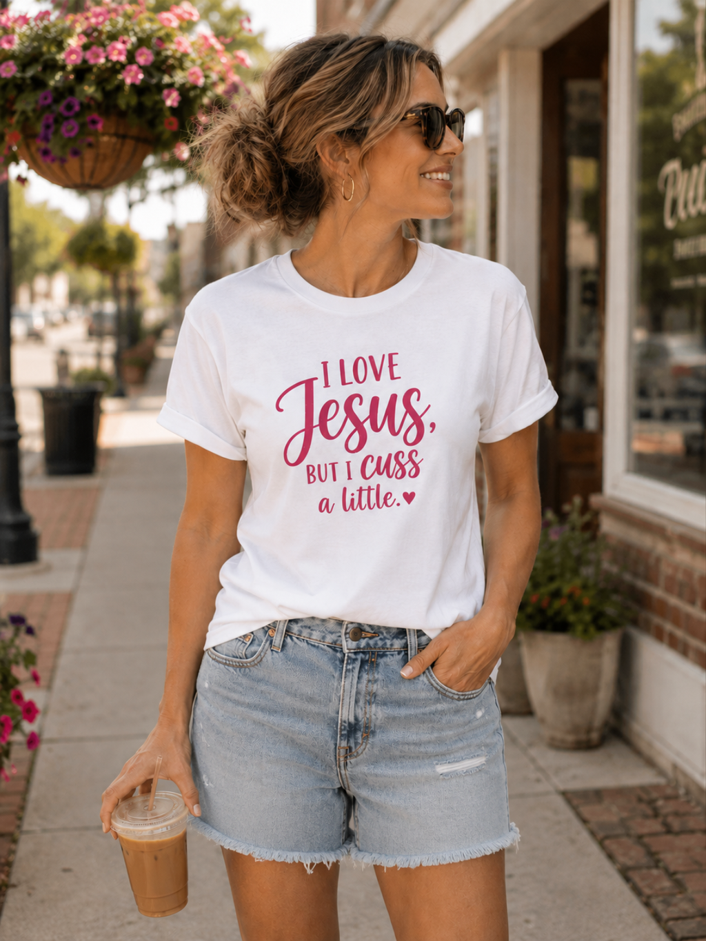 I Love Jesus But I Cuss A Little T-Shirt