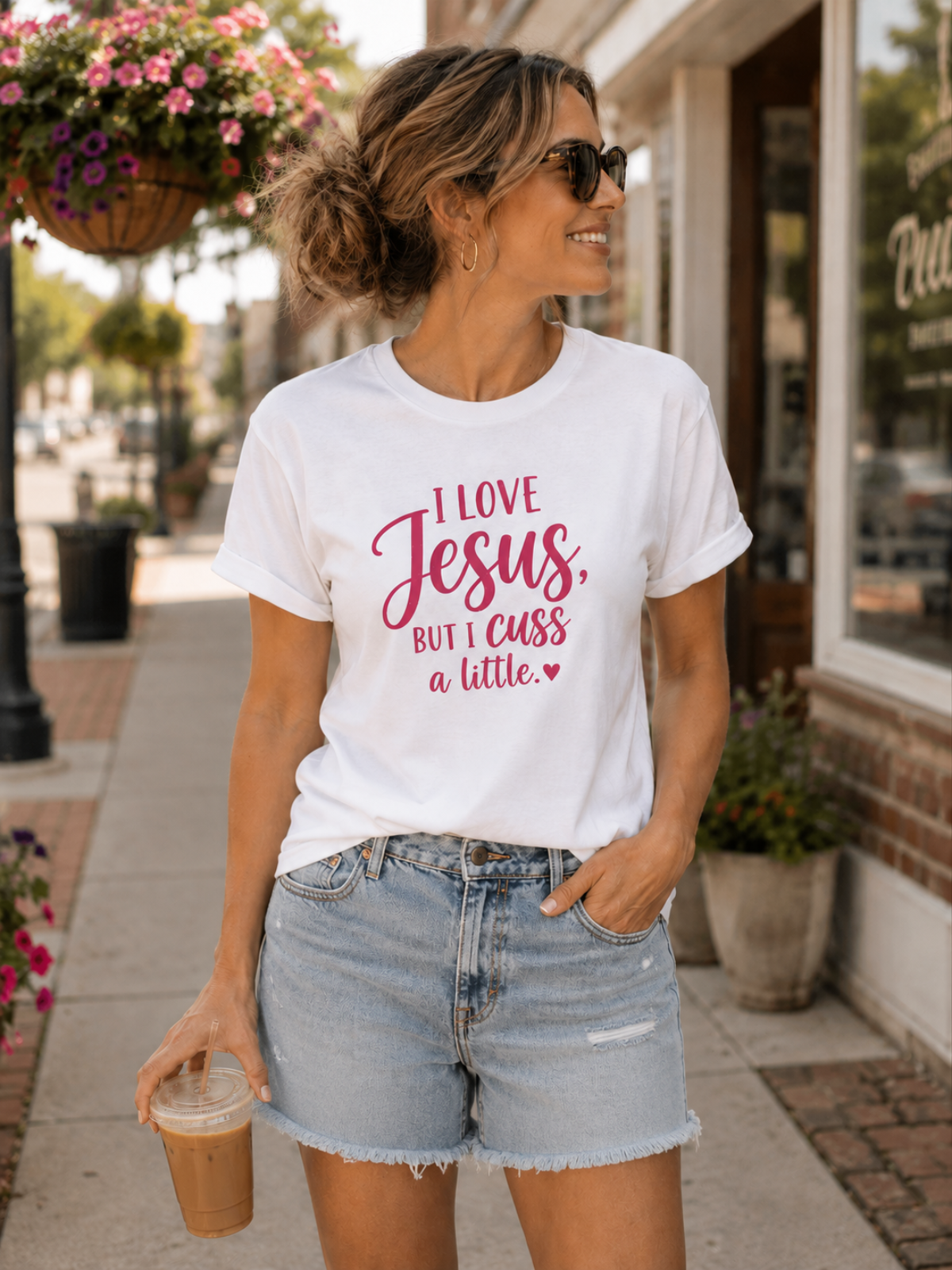 I Love Jesus But I Cuss A Little T-Shirt