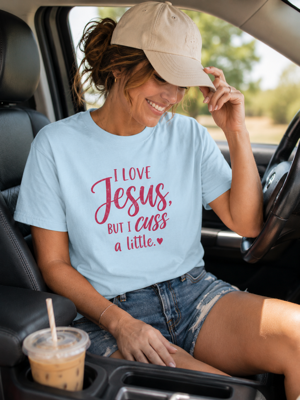 I Love Jesus But I Cuss A Little T-Shirt