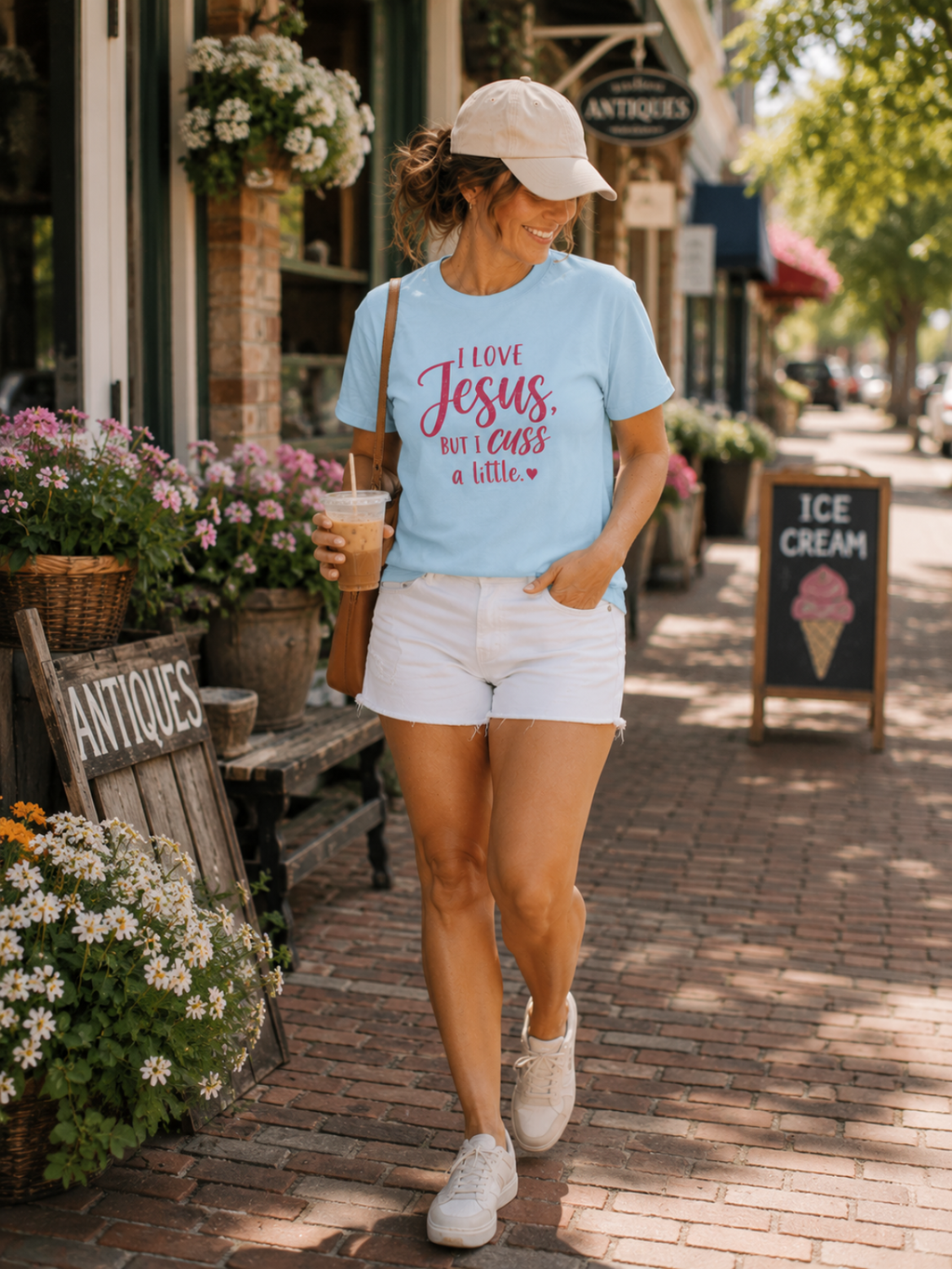 I Love Jesus But I Cuss A Little T-Shirt
