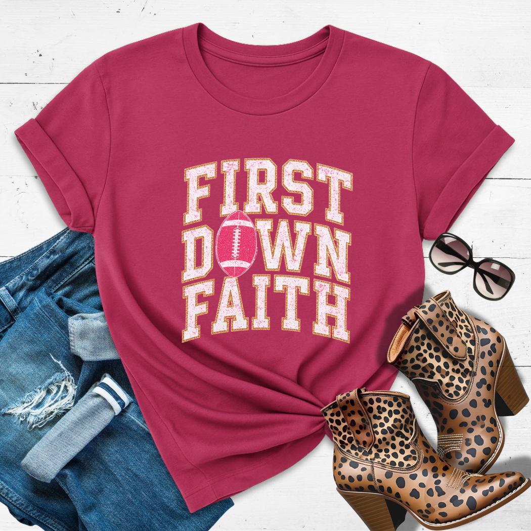 FIRST DOWN FAITH.™ Tee