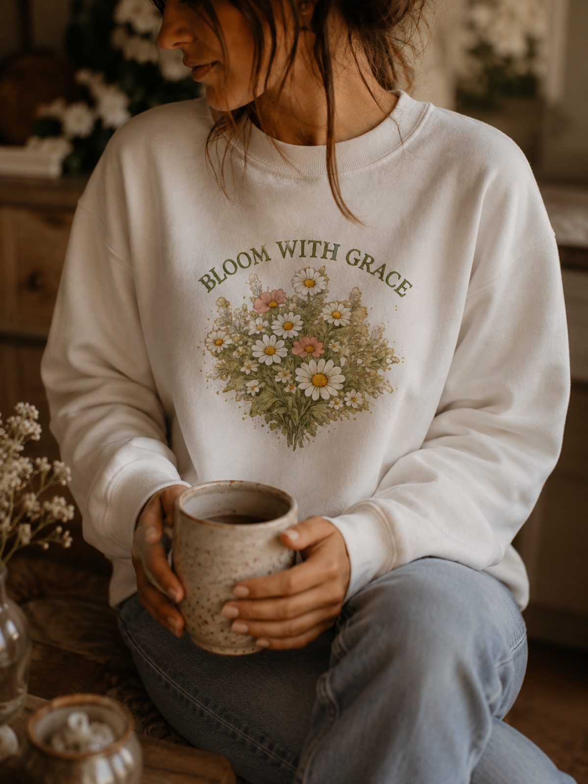 Bloom with Grace — Sweatshirt