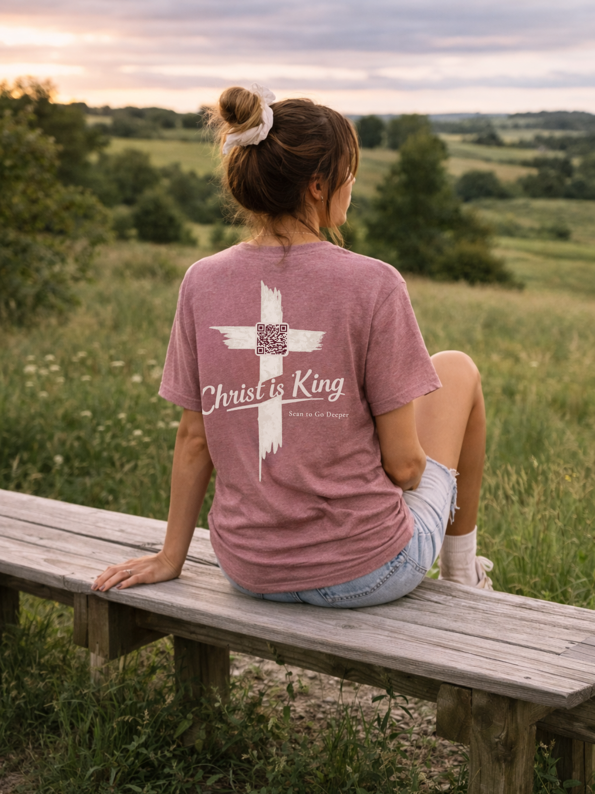 Christ is King. - tee - QR
