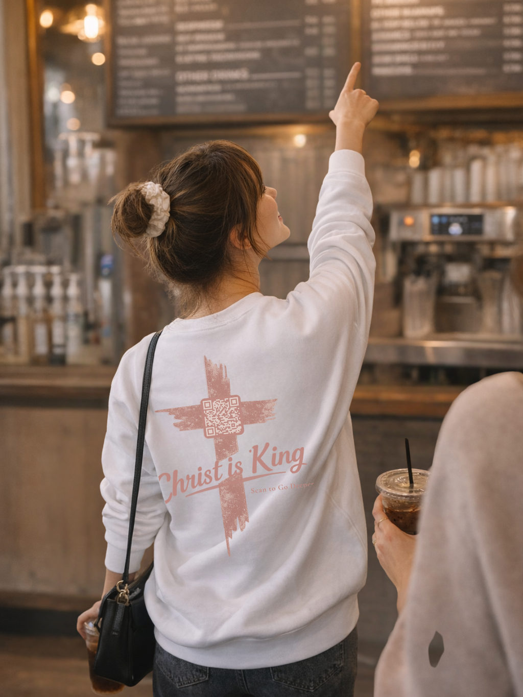 Christ is King. - sweatshirt - QR