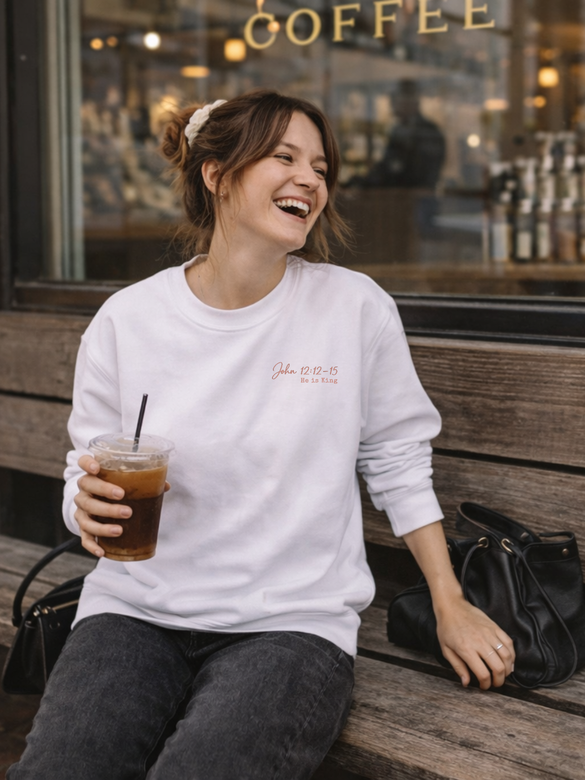 Christ is King. - sweatshirt - QR