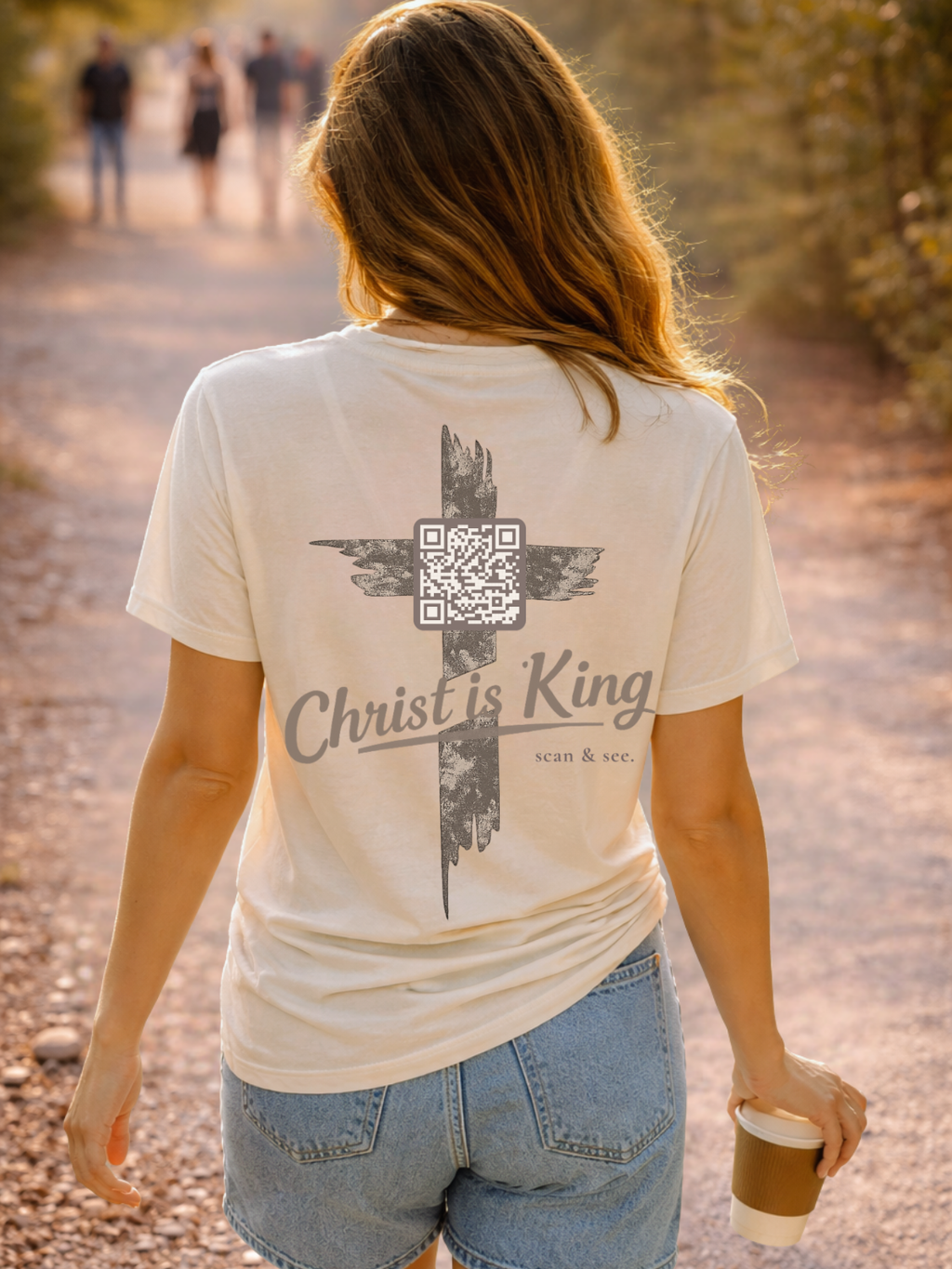 Christ is King. - tee - QR