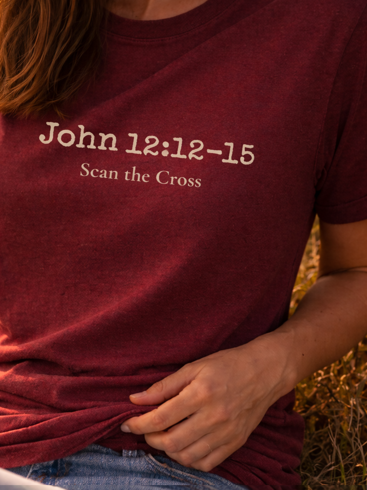Christ is King. | john 12:12–15 qr tee