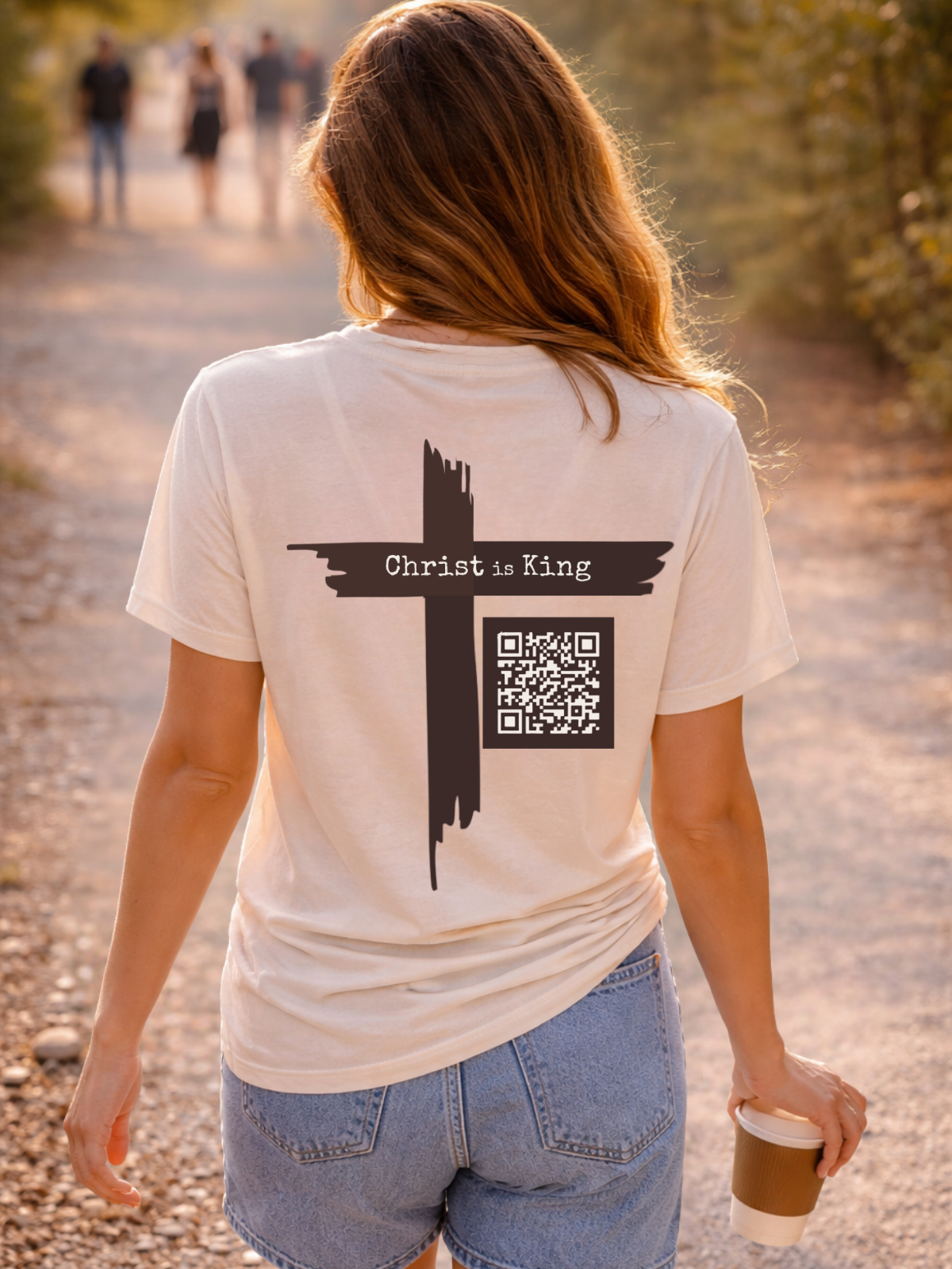 Christ is King. | john 12:12–15 qr tee