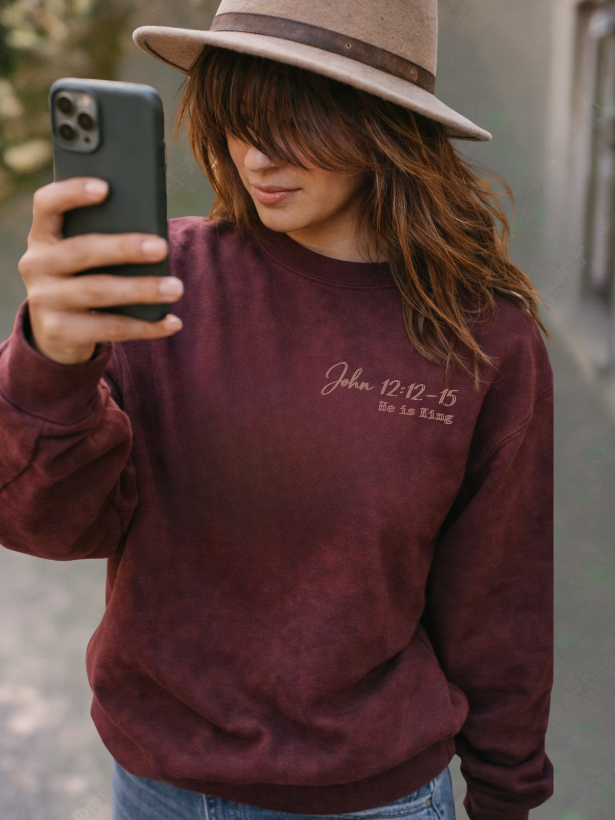 Christ is King. - sweatshirt - QR