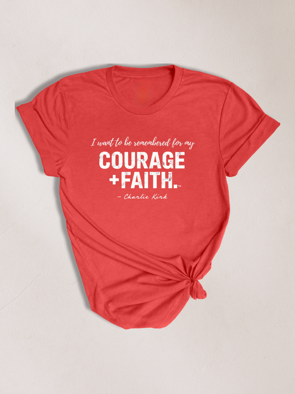 COURAGE + FAITH™ — Charlie Kirk Legacy Tee