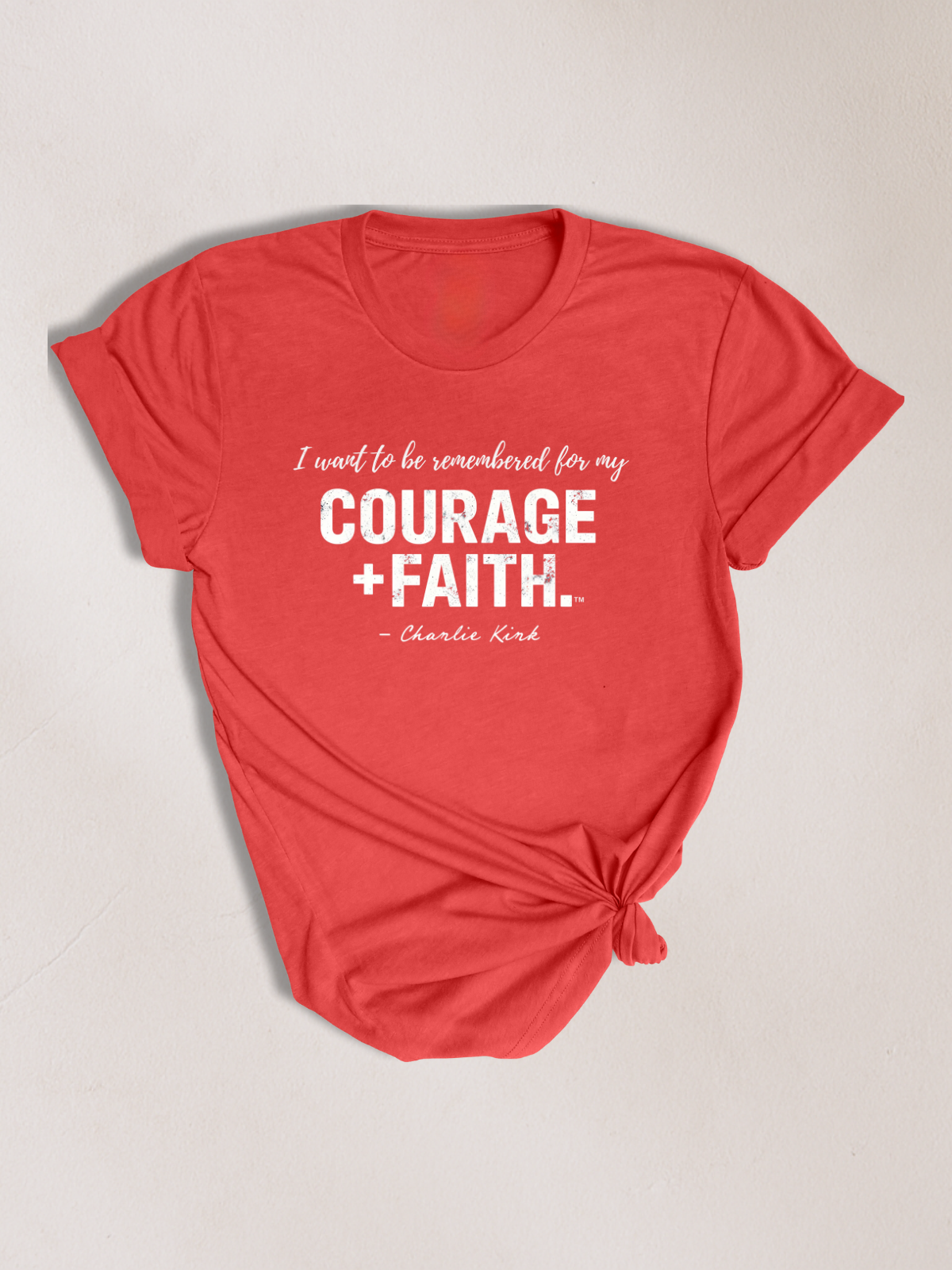 COURAGE + FAITH™ — Charlie Kirk Legacy Tee