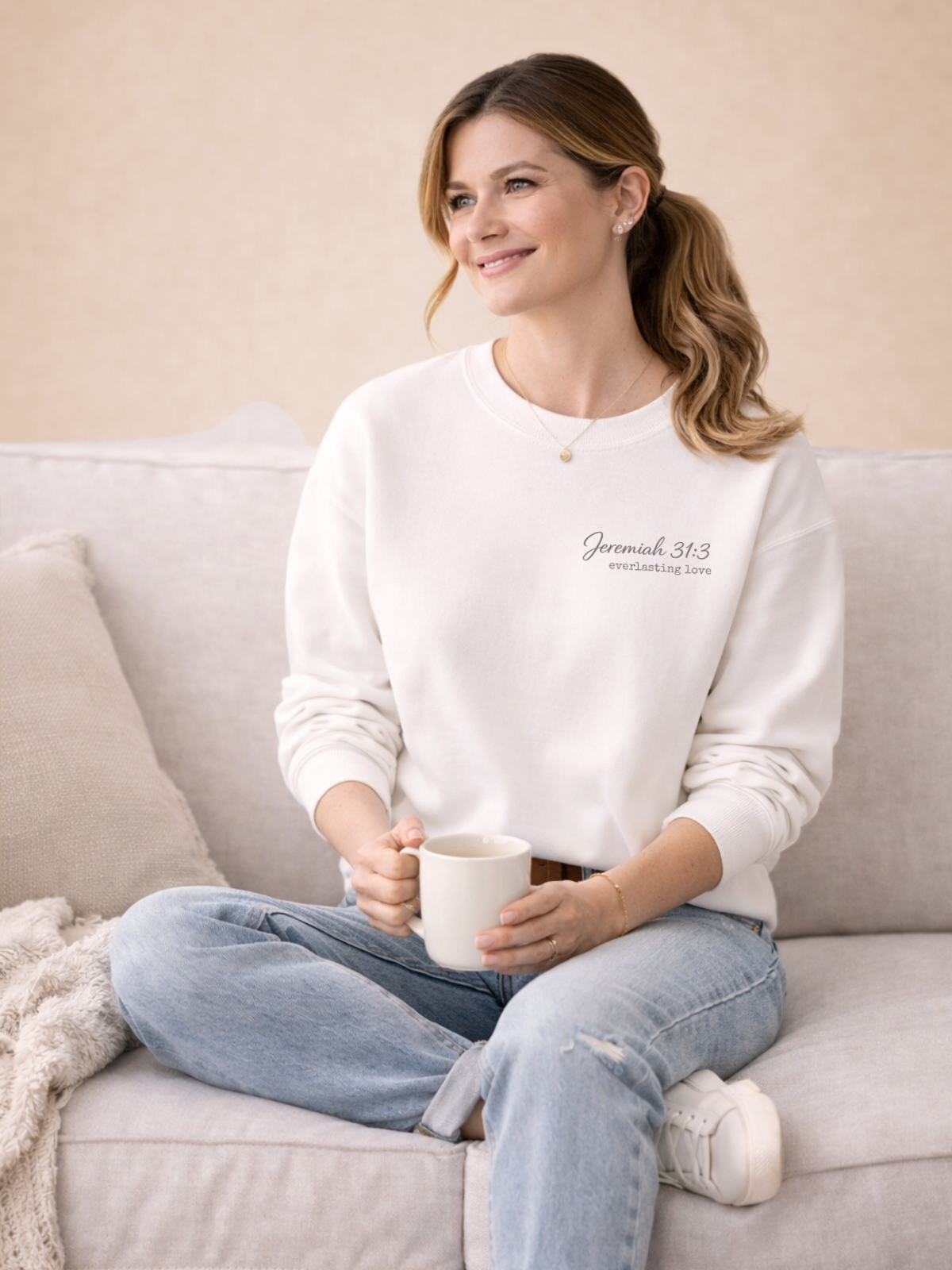 loved. - sweatshirt - QR