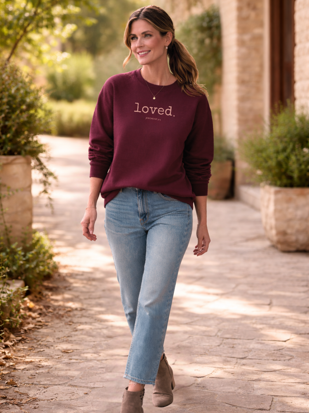 loved. - sweatshirt - QR