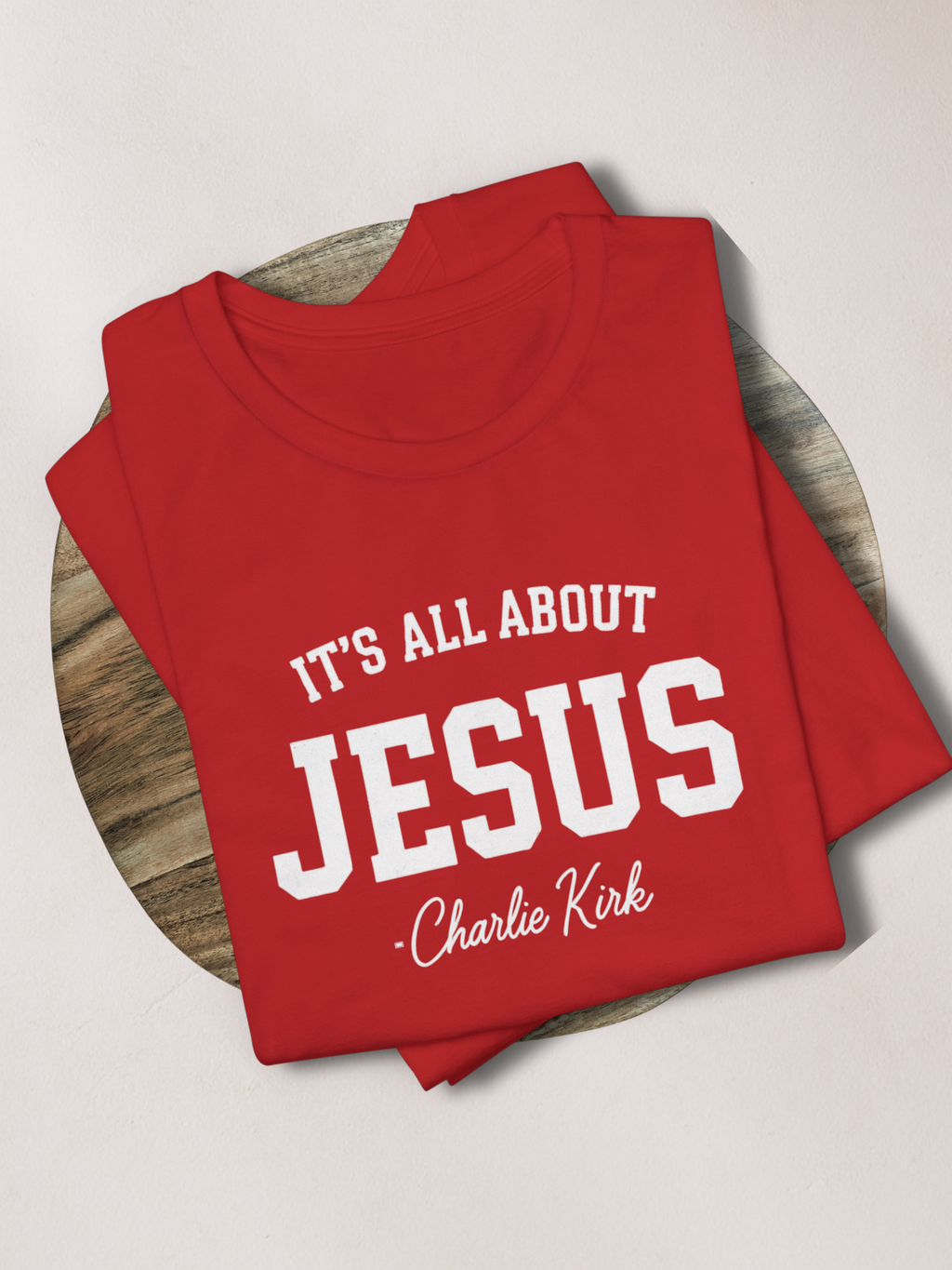 ALL ABOUT JESUS™ — Charlie Kirk Legacy Tee