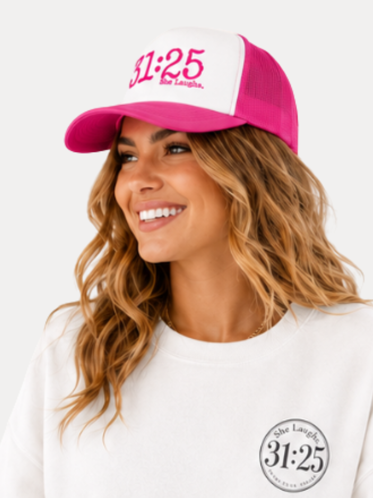 31:25 She Laughs Trucker Hat